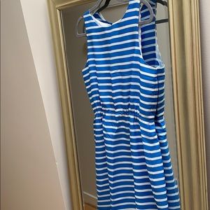 Blue and white striped Jcrew summer dress